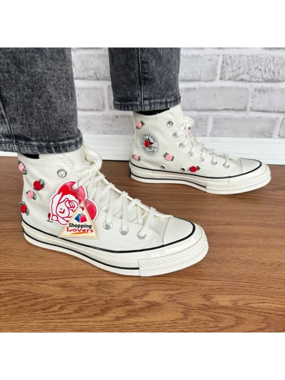 ❤️Converse Chuck 70 Hi Valentine 3D Roses Sz 6 Mens Shoes Heart Sneakers A10637C CONVERSE Chuck 70 Valentine main image 4